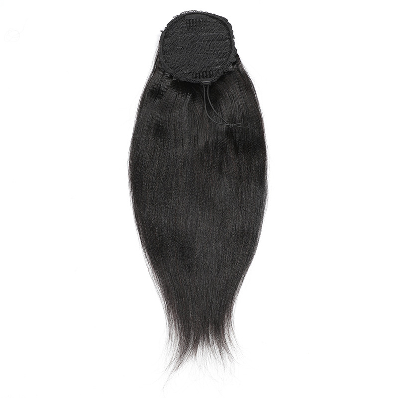 DRAWSTRING PONYTAIL Yaki Straight Brazilian Human Hair