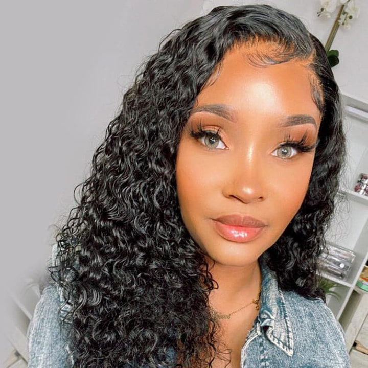 New Pre Plucked Wand Curly 360 HD Lace Frontal  Wig  WDC360