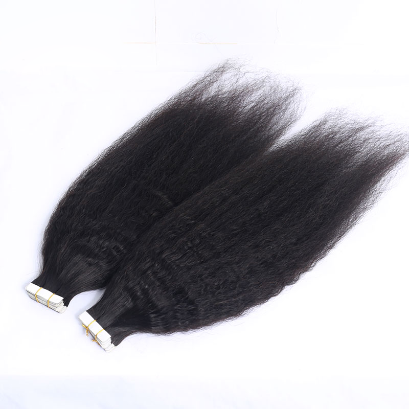 Tape in weft extensions for African American women