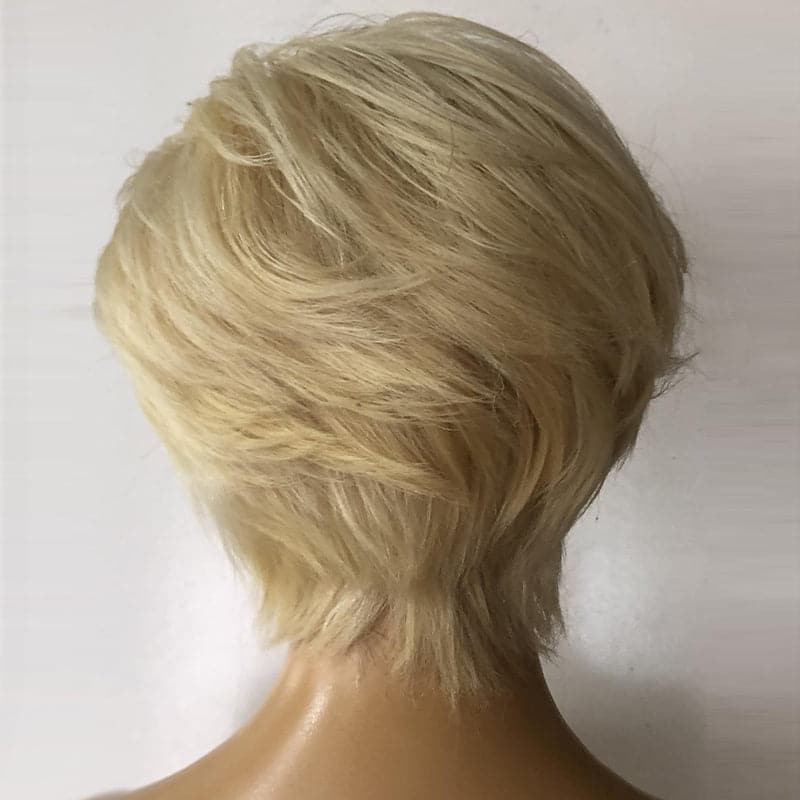 Summer Wig #613 Blonde Pre-Styled Pixie Cut Straight 13x4 Lace Front Wig PCW05