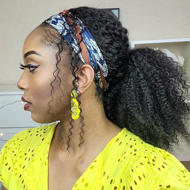 Lace Headband Wig 3B/3C Kinky Curly LHKC-7