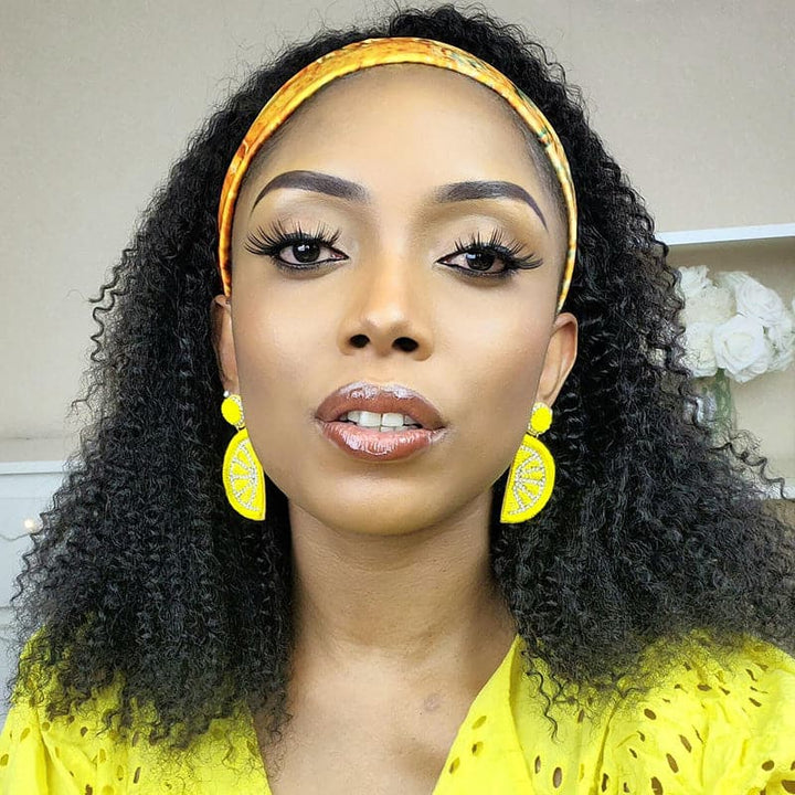 Lace Headband Wig 3B/3C Kinky Curly LHKC-7
