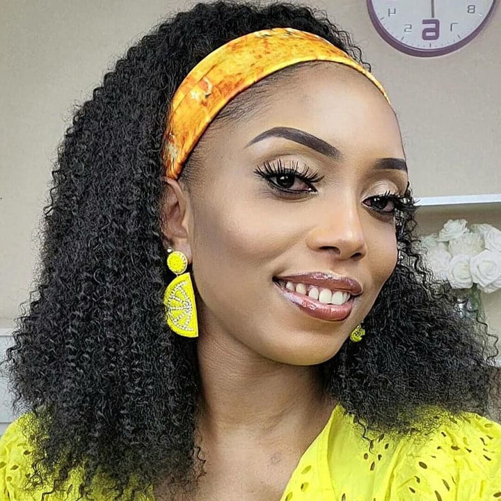Lace Headband Wig 3B/3C Kinky Curly LHKC-7