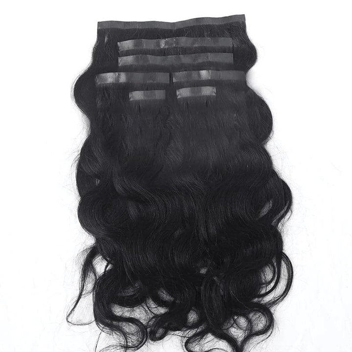 seamless human hair clip in extensions body wave