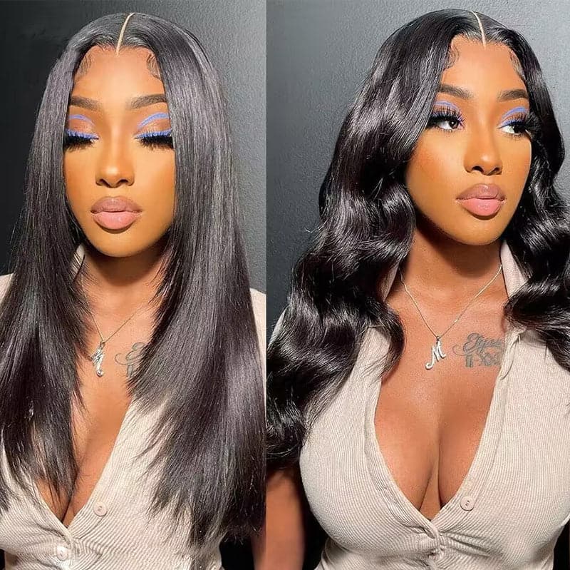 NEW PRE-STYLED LAYERED STRAIGHT 360 HD LACE FRONTAL WIG  LST360