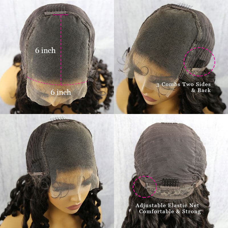 HD Clearly Lace 6x6 Lace Body Wave Closure Wig HDBW66-1