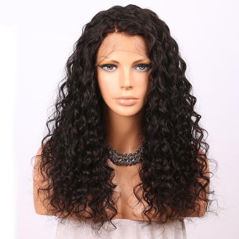 Transparent Lace Deep Curly 13x4 Lace Front Wig 9