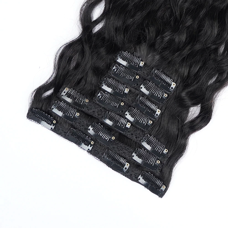 Clip in hair extension Loose Wave Brazilian Human Hair