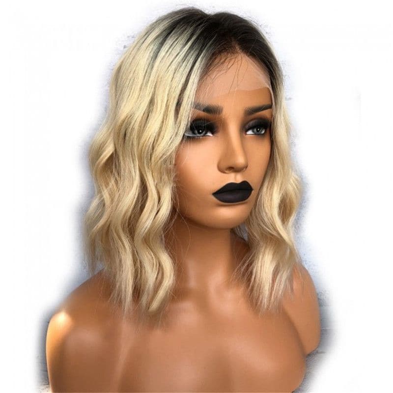 BOB Ombre #1B/613 Blonde Body Wave 13x4 Lace Front Wig OBBB-T
