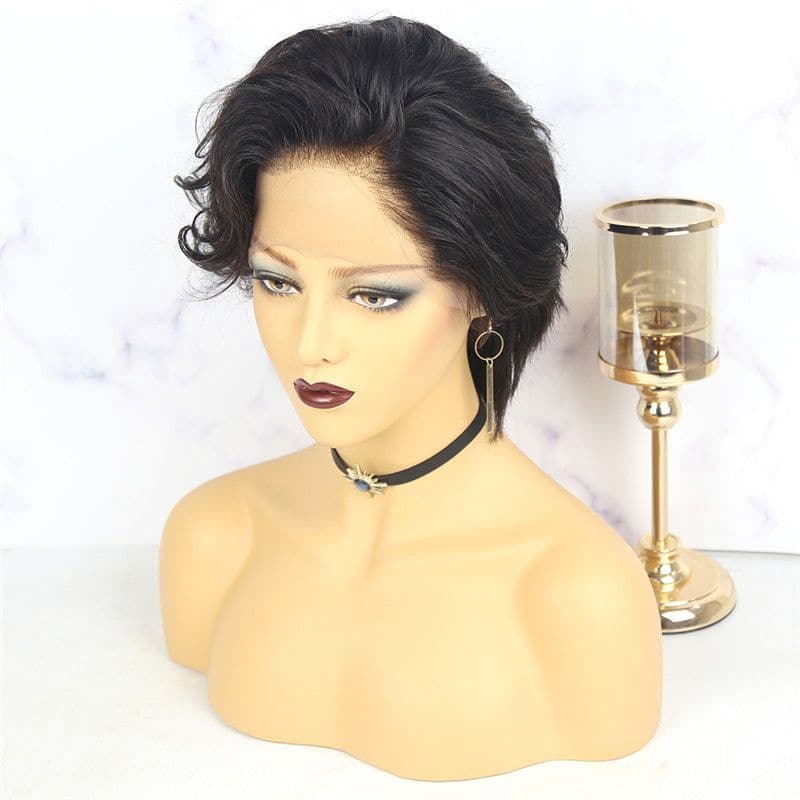 Pre-Styled Pixie Cut Cute Wave BOB Lace Wig OBCT-T2