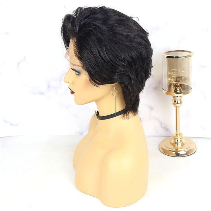 Pre-Styled Pixie Cut Cute Wave BOB Lace Wig OBCT-T2