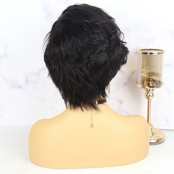 Pre-Styled Pixie Cut Cute Wave BOB Lace Wig OBCT-T2