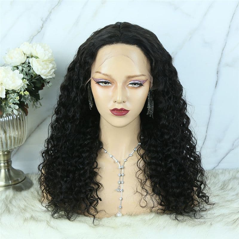 Deep Curly 13x4 T Part Lace Front Wig TBCD-1
