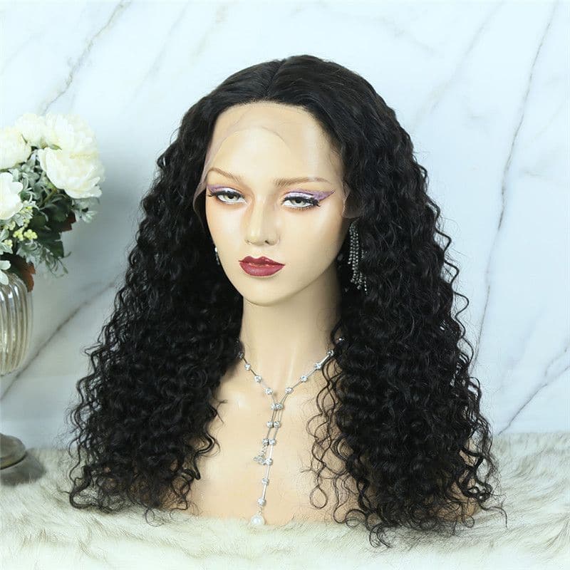 Deep Curly 13x4 T Part Lace Front Wig TBCD-1