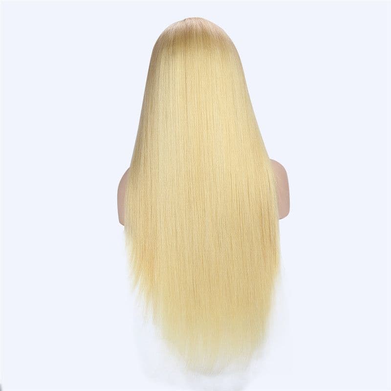 200% Density #613 Blonde Straight 13x4 Lace Front Wig 20MBBST#613