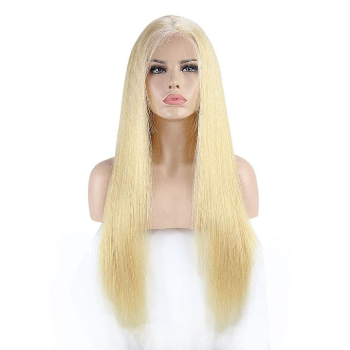 200% Density #613 Blonde Straight 13x4 Lace Front Wig 20MBBST#613