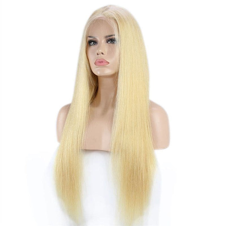 200% Density #613 Blonde Straight 13x4 Lace Front Wig 20MBBST#613