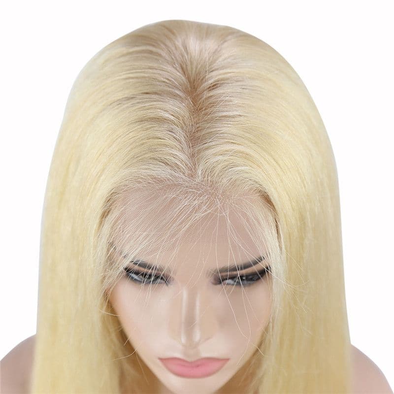 200% Density #613 Blonde Straight 13x4 Lace Front Wig 20MBBST#613