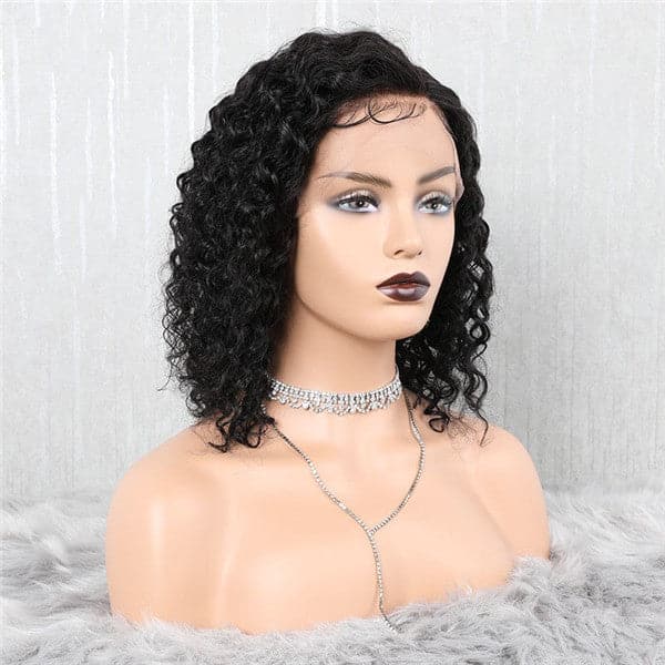 Pre Plucked Deep Curly HD Lace Front BOB Wig OBCL-1