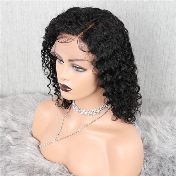 Pre Plucked Deep Curly HD Lace Front BOB Wig OBCL-1