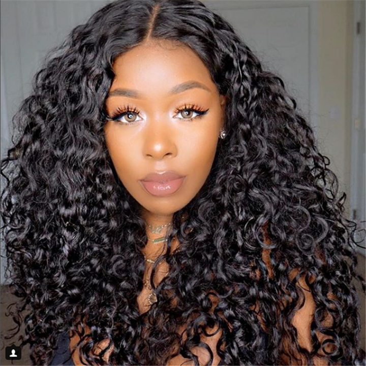 NEW Pre Plucked Water Wave 360 HD Lace Frontal Wig BWF-4