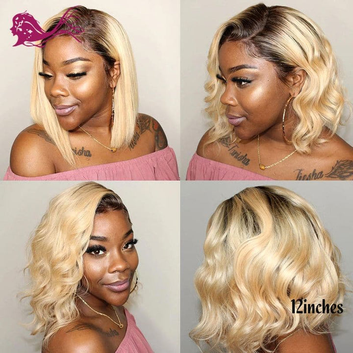 BOB #3T613 Ombre Blonde Body Wave 13x4 Lace Front Wig OBBT-T3