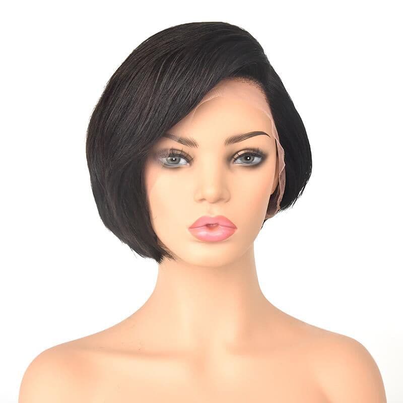 Pre-Styled Pixie Cut Layered Straight BOB Lace Wig OBCT-T3
