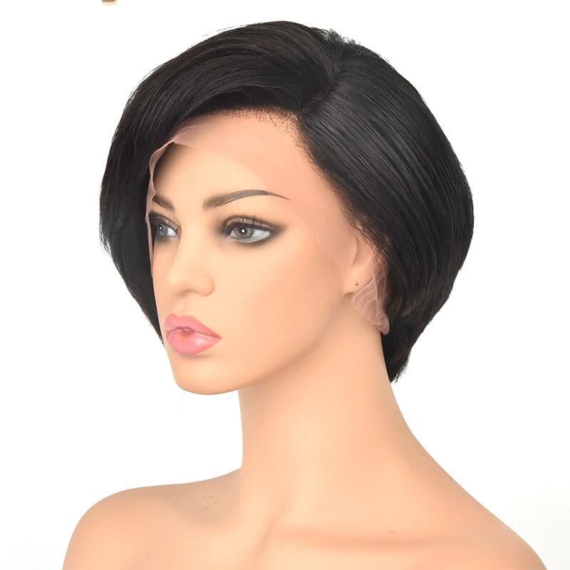 Pre-Styled Pixie Cut Layered Straight BOB Lace Wig OBCT-T3