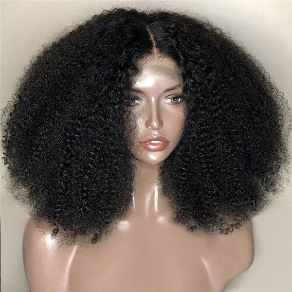 Pre Plucked Afro Kinky Curly 13x6 HD Lace Front Wig TBAF01