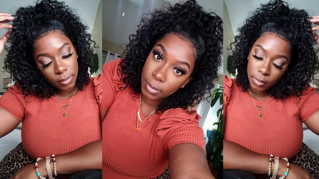 Pre Plucked Wand Curls HD Lace Front BOB Wig AOBWC-1